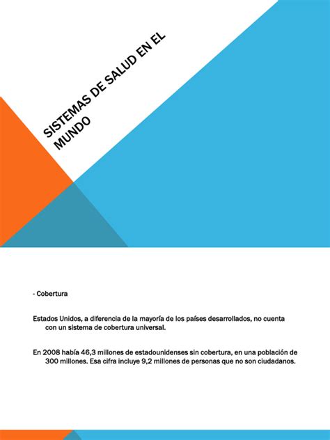 Power Sistemas De Salud En El Mundo Pdf Medicare Estados Unidos