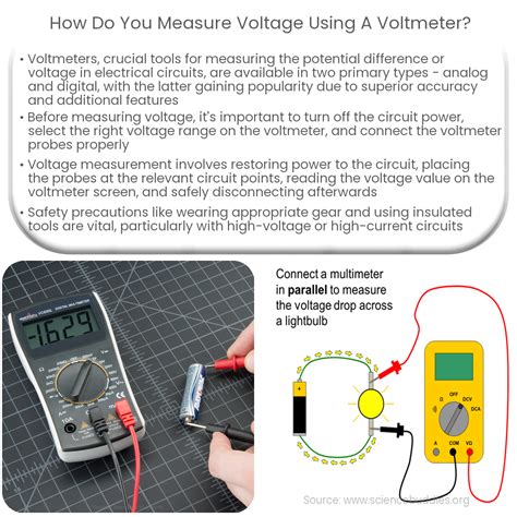 Cómo se mide el voltaje usando un voltímetro