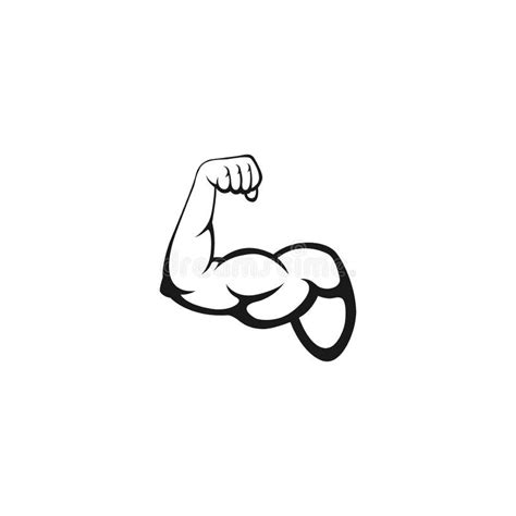 Biceps Muscle Icon Logo Vector Design Template Strong Arm Muscle Arm