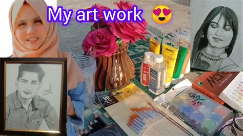 My First Art Vlog In Sialkot Part Art Sialkot Vlog Brushes