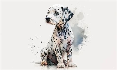 Watercolor Dalmatian Cute Graphic Graphic By Poster Boutique Creative