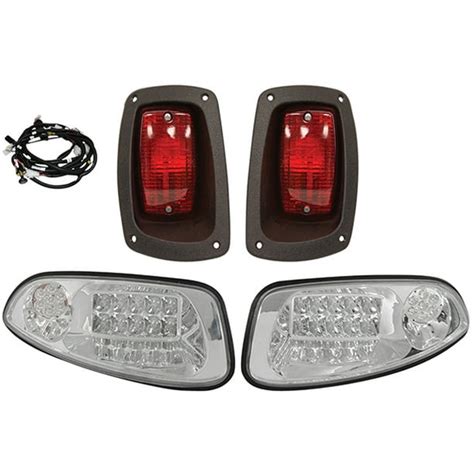 Golf Cart Ezgo Rxv Led Headlight And Tail Light Kit Clear Lens 2016