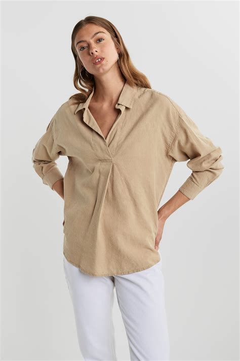 Linn Linen Shirt Gina Tricot