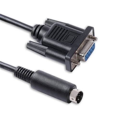 Cable De Serie RS232 DB9 Hembra A Mini Din 8P Para Conectar Delta DVP