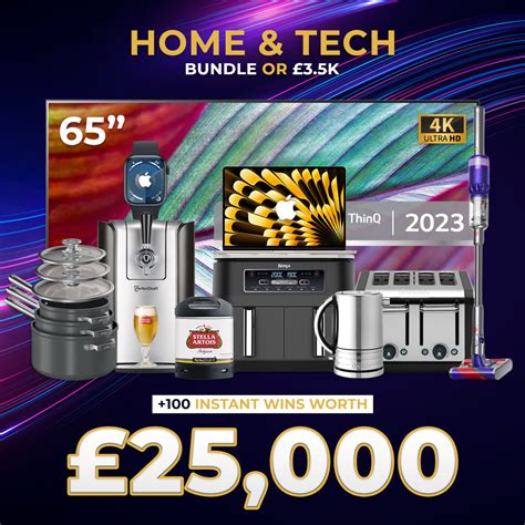 Home Tech Bundle Or 3 5k With 25 000 Of Instant Wins Paragon