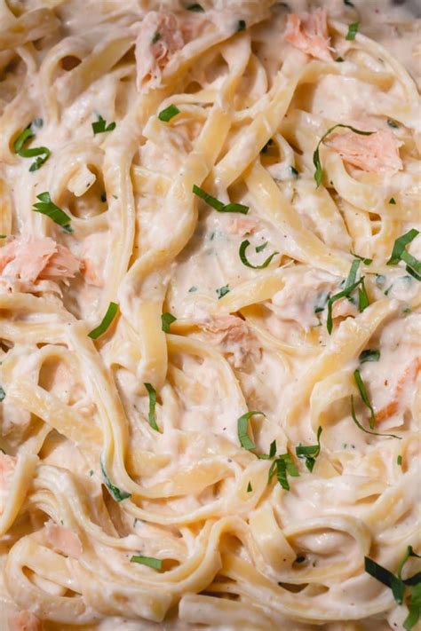 Smoked Salmon Fettuccini Alfredo Sweet And Savory