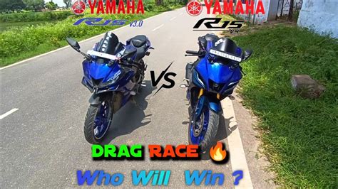 Yamaha R15 V3 Vs Yamaha R15 V4 Drag Race Kon Hai Fast HS