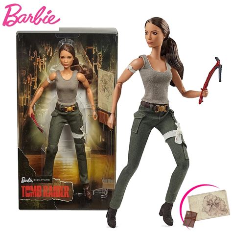 Genuine Barbie Doll Tomb Raider Collection Movable Joints Head Lara