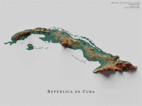 The topography of Cuba : Interesting_Shit