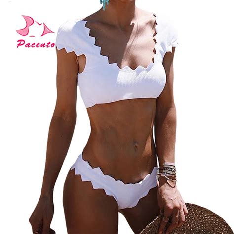 Pacento Bikini Set Colorful Swimwear Women Sexy Beach Swimsuit