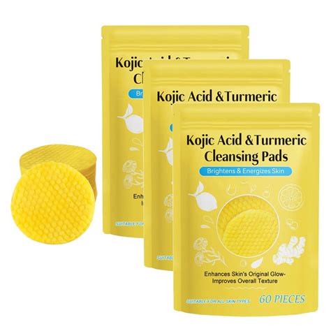 Buyho Kojic Acid Turmeric Cleansing Pads For Dark Spots Cleansing And