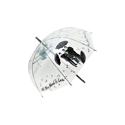 Parapluie Cloche Transparent Liseret Noir Parapluies Transparents