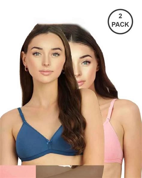 Plain Cotton True Spirit Women Everyday Heavily Padded Bra Set At Rs