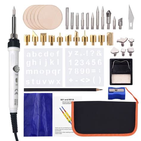 Pcs Kit D Outils De Combustion Du Bois Stylo Pyrogravure Temp Rature