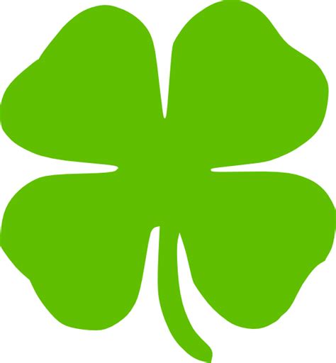 4 Leaf Clover Clip Art at Clker.com - vector clip art online, royalty ...