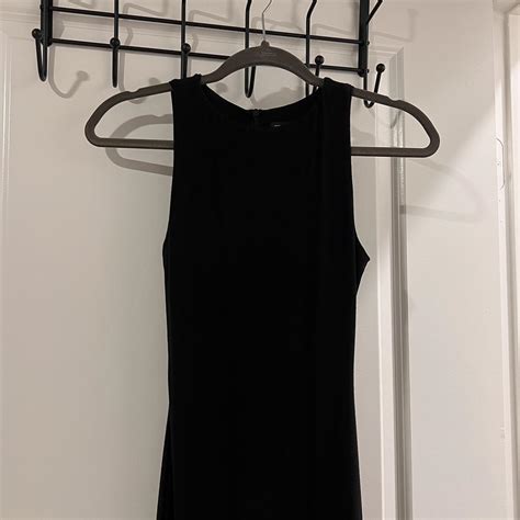 Naked Wardrobe Black Bodycon Maxi Dress Never Worn Depop