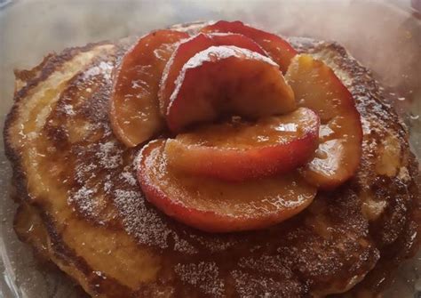 Desayuno o merienda fácil panqueques de avena y manzana Receta de