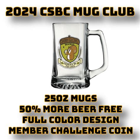 2024 Mug Club Membership | Chubby Squirrel Brewing Company