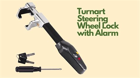 Turnart Steering Wheel Lock With Alarm Anti Theft Device Car Lock YouTube