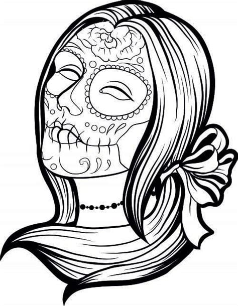 Dibujos De La Catrina Mexicana Imprimible Para Colorear Para Colorear 56925 The Best Porn Website