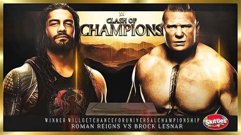 WWE 2K20 Brock Lesnar Vs Roman Reigns Match Wwe Clash Of Champions