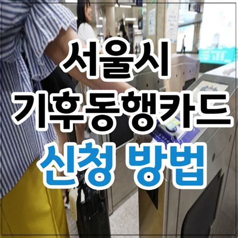 서울시 기후동행카드 신청 방법 대중교통 무제한