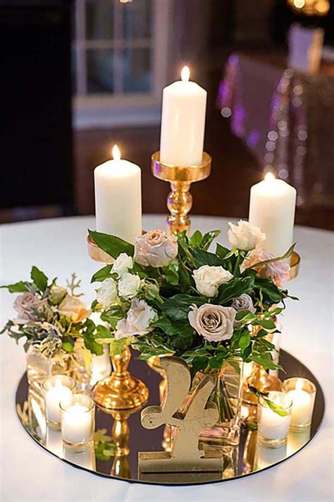 10 Table Centerpiece With Candles Homyracks