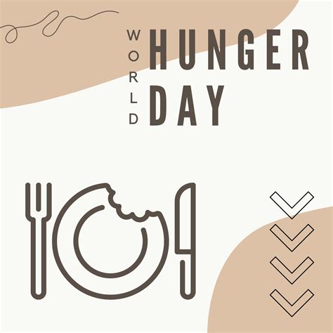 world hunger day poster suitable for social media posts 23291541 Vector ...