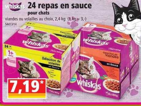 Promo Whiskas 24 Repas En Sauce Pour Chats Chez Norma ICatalogue Fr