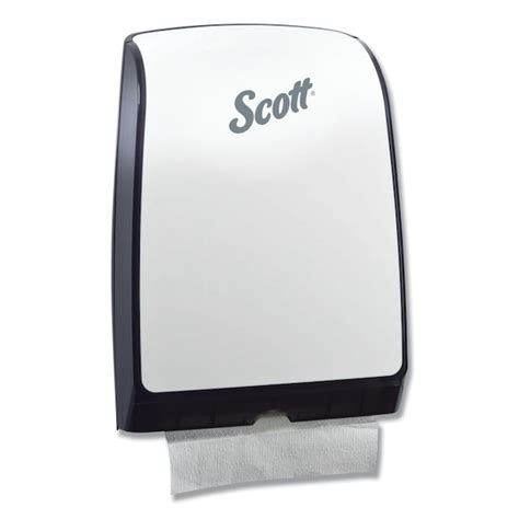 Scott White C Fold Pull Paper Towel Dispenser Kcc34830 At