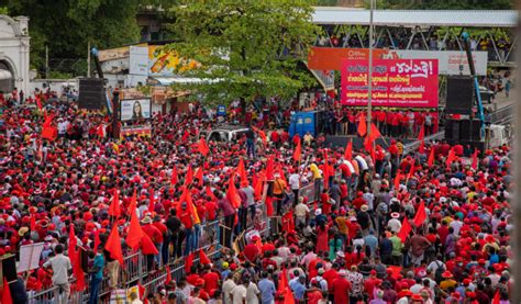 Jvp Holds Massive May Day Rally In Colombo