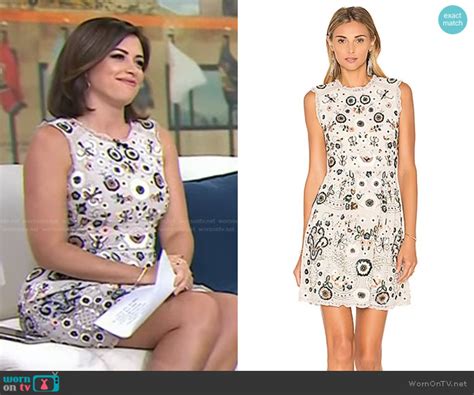 Wornontv Chloe Melass Ivory Floral Embellished Shift Dress On Today