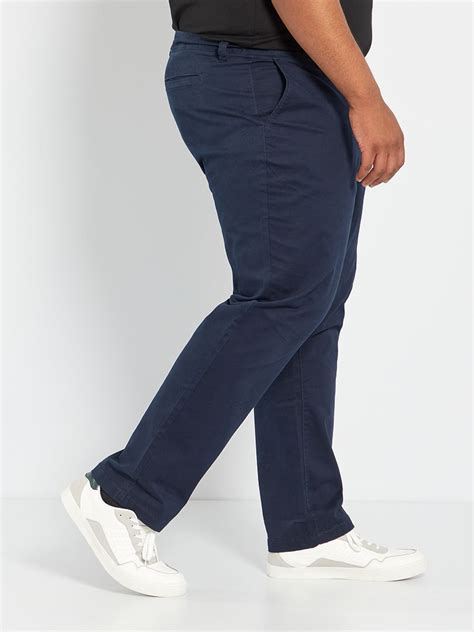 Pantalon Chino Droit L30 Bleu Marine Kiabi 22 00