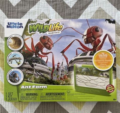 Uncle Milton Giant Ant Farm Large Viewing Area Care For Live Ants