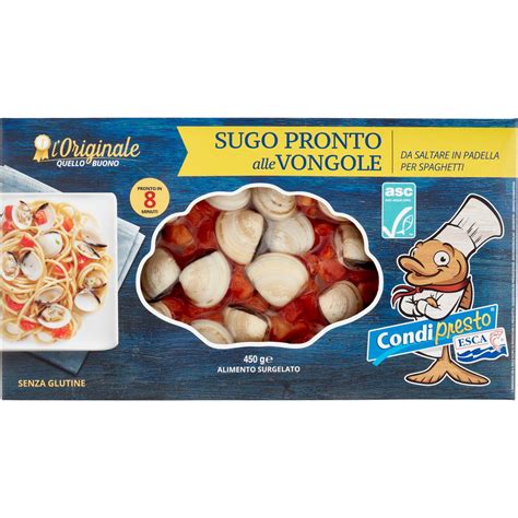 Sugo Pronto Alle Vongole I CONDIPRESTO 450 G Coop Shop