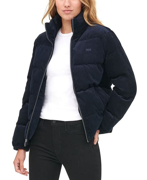 Levis Womens Corduroy Puffer Jacket And Reviews Jackets And Blazers Women Macys