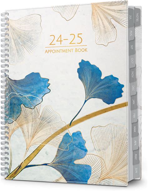 CRANBURY 2024 2025 Appointment Planner Book 8 5x11 Ginko 12 Months