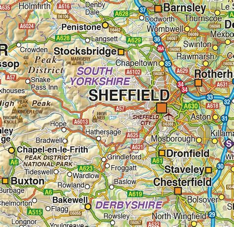 Digital Vector Uk Relief Maps British Isles And Uk County Road Rail