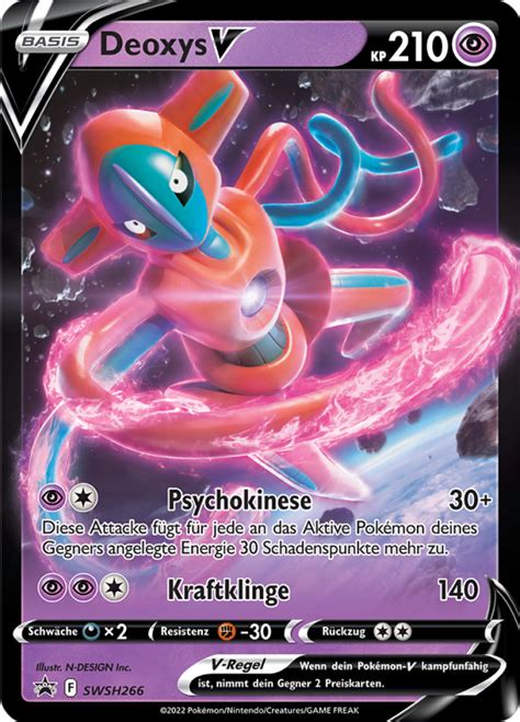 Deoxys V Swsh Wert Bild K Nstler Seltenheit Pokemonkarte De