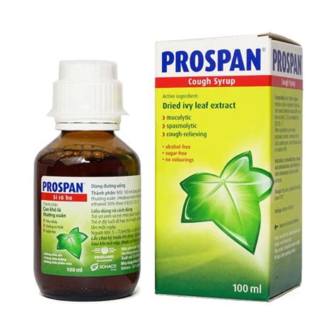 Siro ho Prospan giúp giảm ho, hỗ trợ điều trị viêm phế quản (100ml)