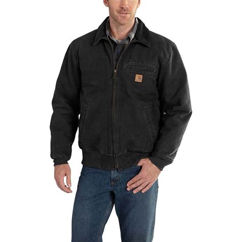 Carhartt Bankston Quilt Flannel Lined Work Jacket