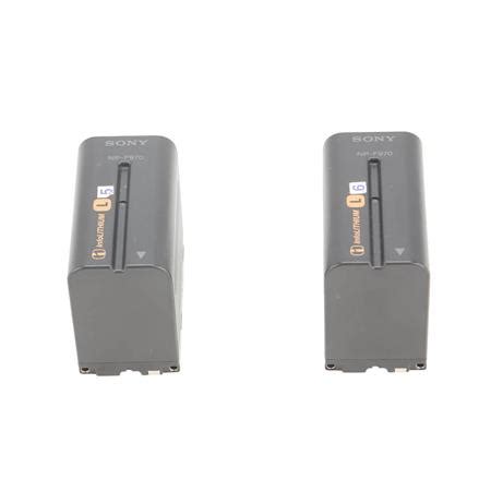 Used Sony Np F L Series Info Lithium Battery Pack Pair Sku