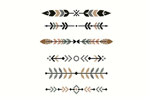 Decorative Ethnic Borders Graphic By Krustovin Creative Fabrica