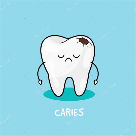 Fotos Dientes De Niños Con Caries Diente Con Icono De Caries