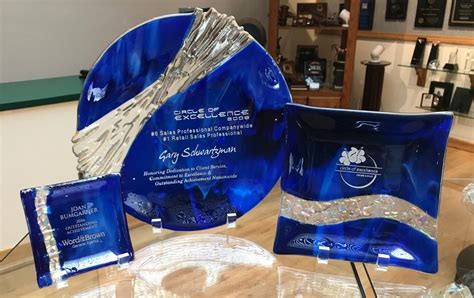 Art Glass Custom Trophiesart Glass Custom Trophies Tustin Awards