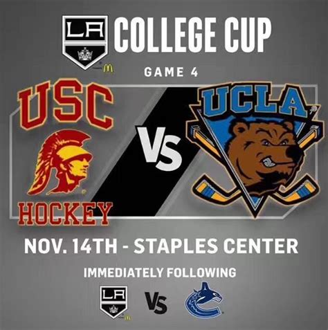 Ucla Bruins Vs Usc Trojans At The Staples Center Immediately After The La Kings Vs Vancouver