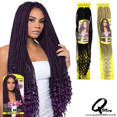 Crochet Braid Urban Beauty 2x Real Box Braid Unidade QUEENSLAND