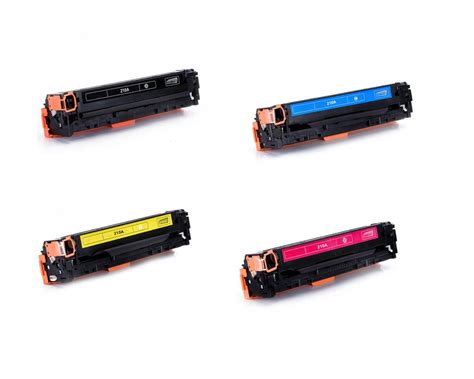 For Hp 210a Toner Cartridge Set With Chip Black Cyan Magenta Yellow Ebay