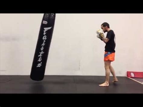 Muay Thai How To Throw A Jumping Switch Teep Power Teep Muay Thai