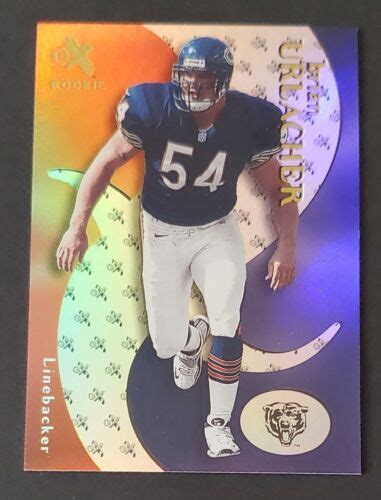 2000 Fleer EX 140 Brian Urlacher Rookie Card Rc Sp 1282 1500 Chicago